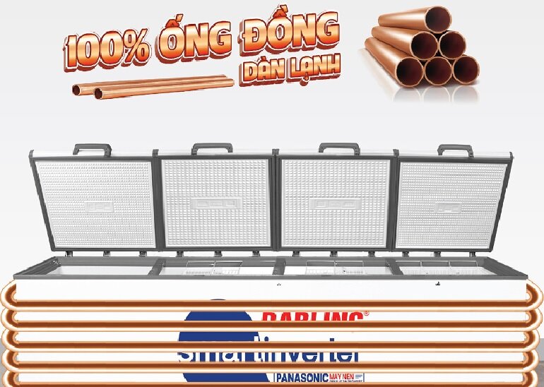 Tủ đông Darling Smart Inverter DMF-1979ASI sở hữu công nghệ làm lạnh hiện đại