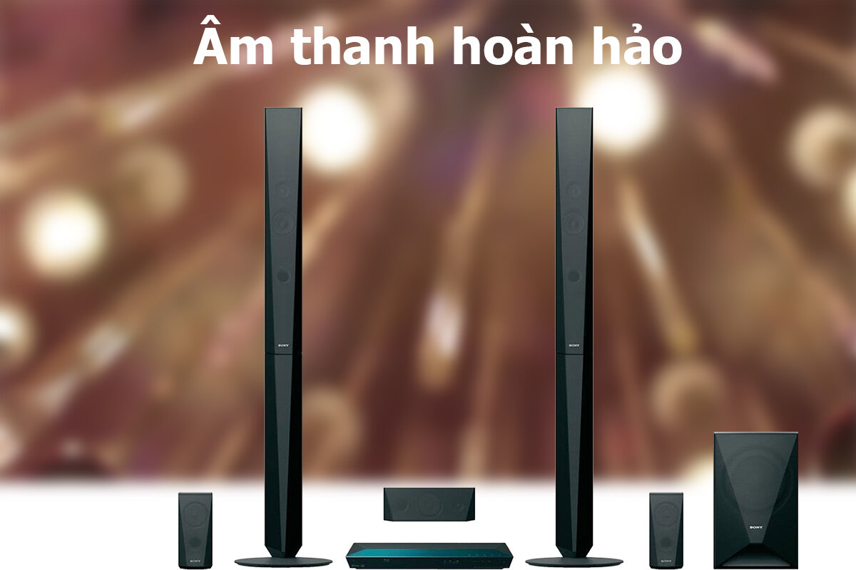 Dàn âm thanh Sony BDV-E4100 có thiết kế sang trọng