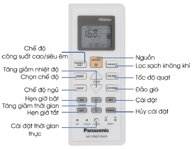 cách sử dụng điều hòa 2 chiều panasonic trung quốc
