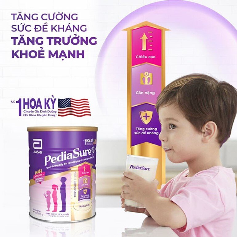 Sữa PediaSure là một loại sữa bột của hãng Abbott – Hoa Kỳ