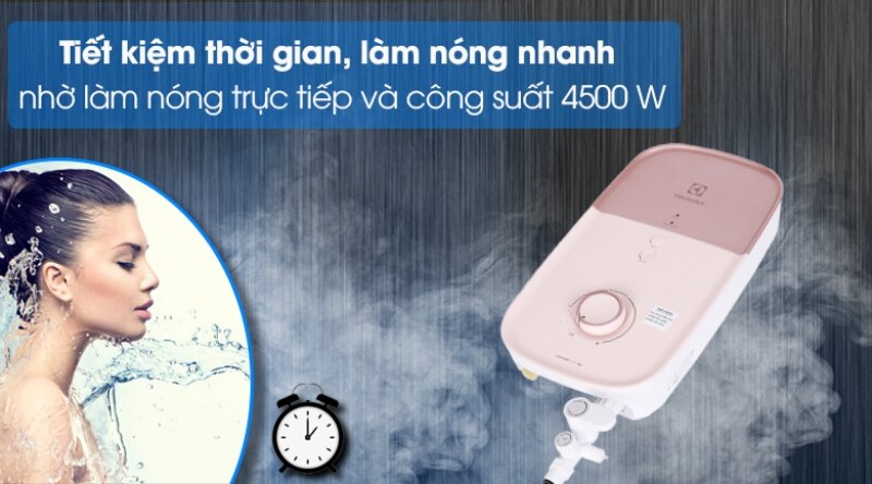 Đánh giá máy nước nóng trực tiếp 4500W Electrolux EWE451LB-DPX2