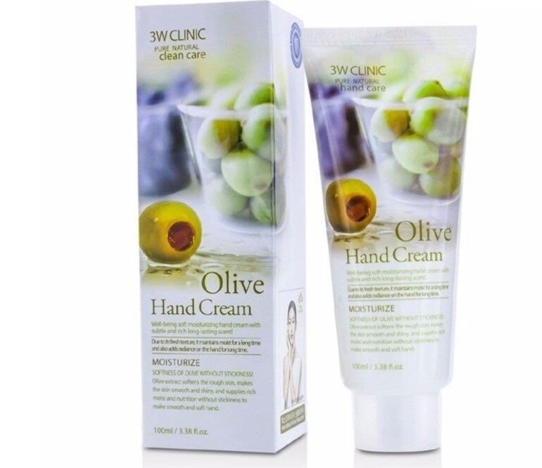 Kem dưỡng da tay Olive 3W Clinic Hand Cream 100ml