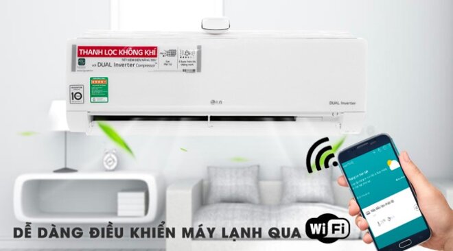 điều hòa lg 9000 2 chiều inverter