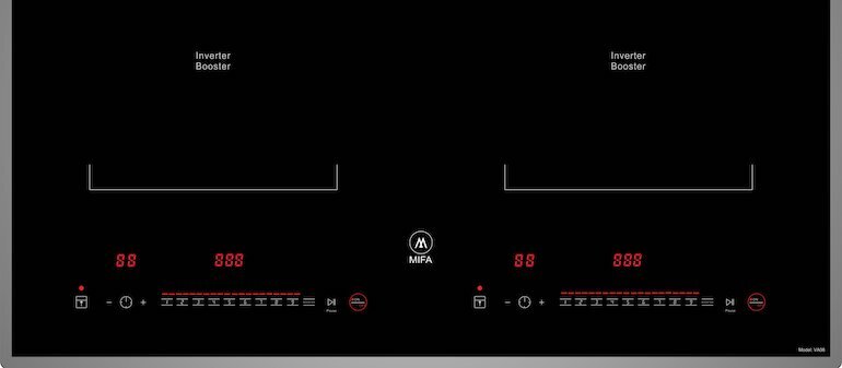 Bếp từ đôi Mifa VA08 tự động nhận dạng đáy nồi