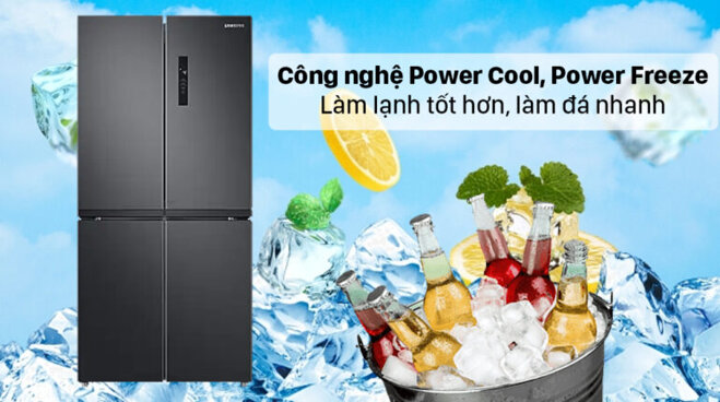 Tủ lạnh Samsung Inverter 488 lít RF48A4000B4/SV - Giá tham khảo: 17.000.000 vnd