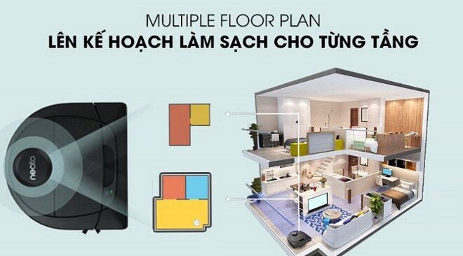 Bạn có thể thiết lập cho robot vị trí lau sàn cho từng khu vực