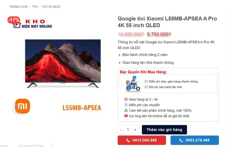 TOP 5 tivi bán chạy nhất tại Điện máy Minh Phương cận Tết Nguyên đán Bính Ngọ 2026