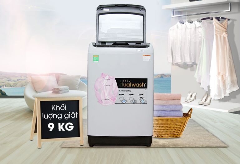 máy giặt Samsung 9 kg WA90J5710SG 