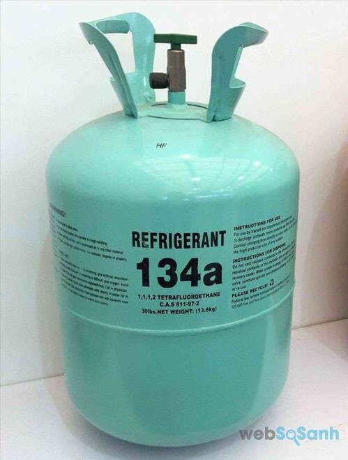 Gas R134a là loại gas được sử dụng phổ biến trên các dòng điều hòa