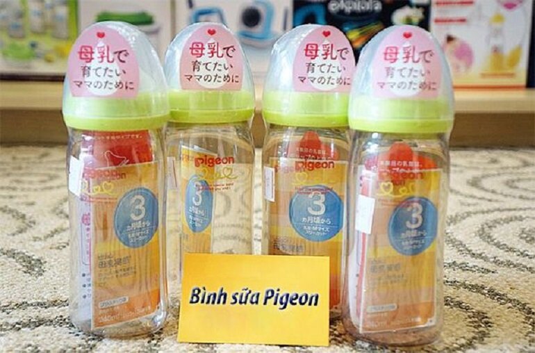 bình sữa Pigeon 240ml nội địa Nhật cổ rộng đã được rất nhiều các bà mẹ