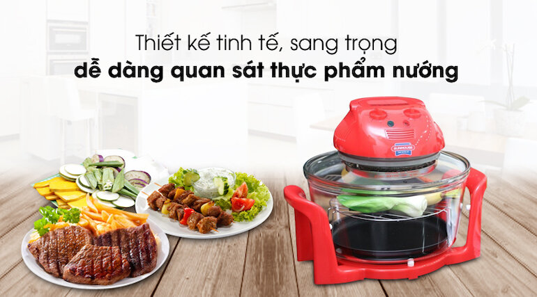 Lò nướng thủy tinh Sunhouse SH410