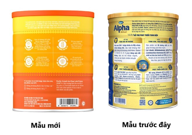 Sữa Dielac Alpha Gold mẫu mới: Tất tật những điều mẹ cần biết