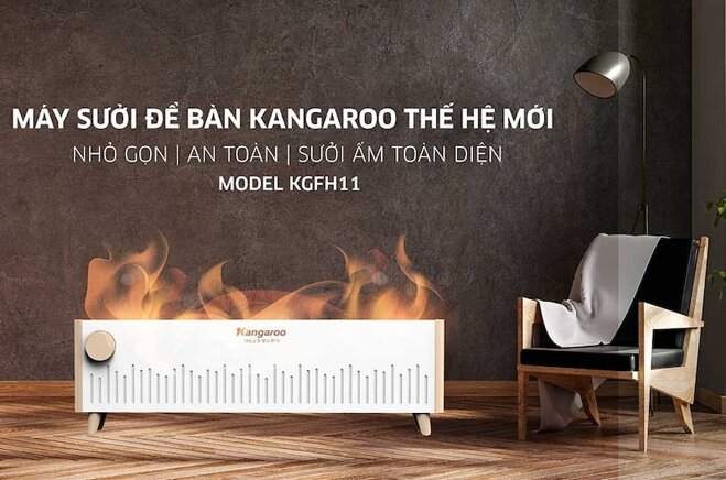 Máy sưởi để bàn Kangaroo KGFH11