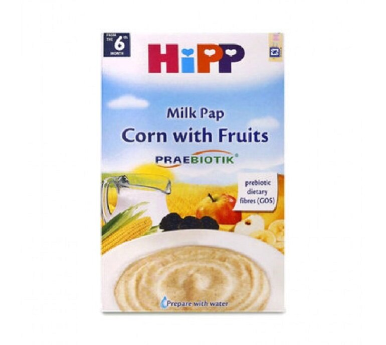 Bột ăn dặm Hipp hoa quả sữa bắp