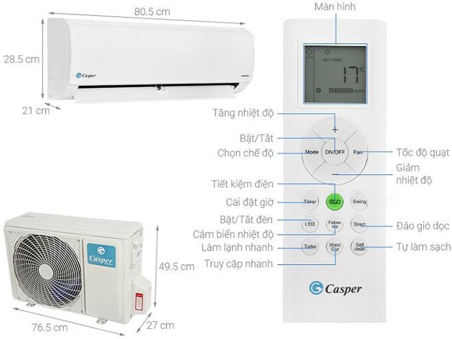 Máy lạnh Casper có tốt không? 6 lý do để lựa chọn máy lạnh Casper