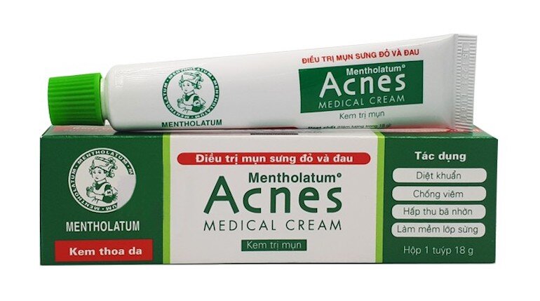 Acnes Medical Cream - Điều trị mụn sưng đỏ và đau