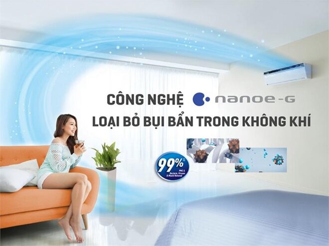 Điều hòa Panasonic với tính năng lọc không khí cực tốt