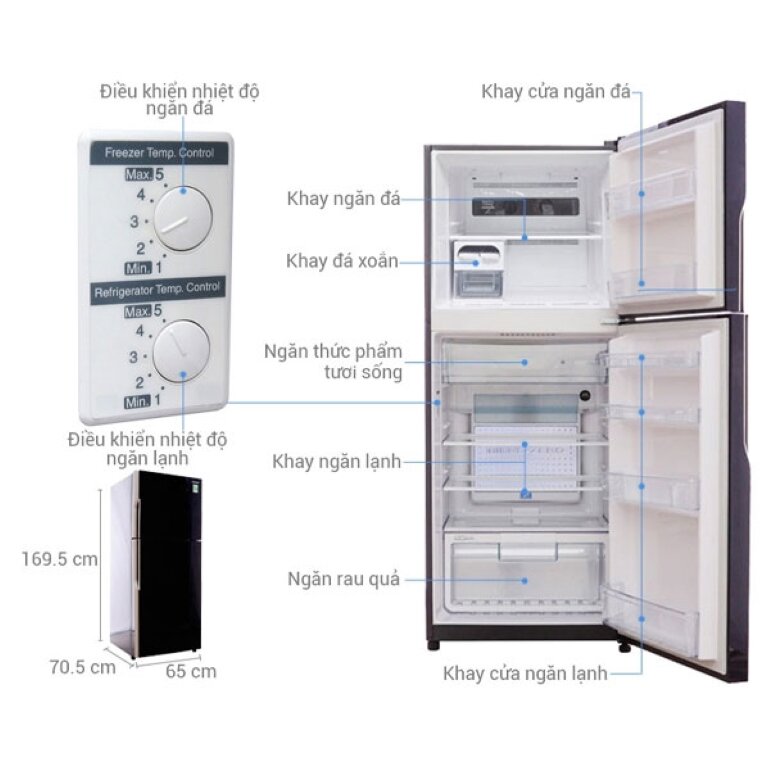 Tủ lạnh Hitachi 335 lít