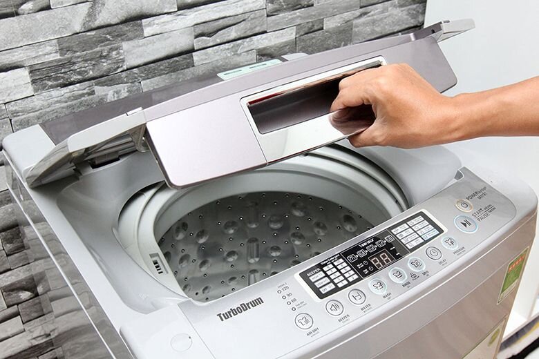Máy giặt cửa trên LG rất tiện dụng