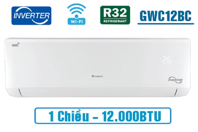 điều hòa Gree 12000BTU 1 chiều inverter