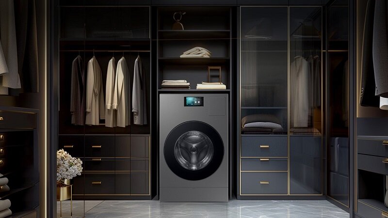 Khám phá máy giặt sấy bơm nhiệt Samsung Bespoke AI WD25DB8995BZSV:
