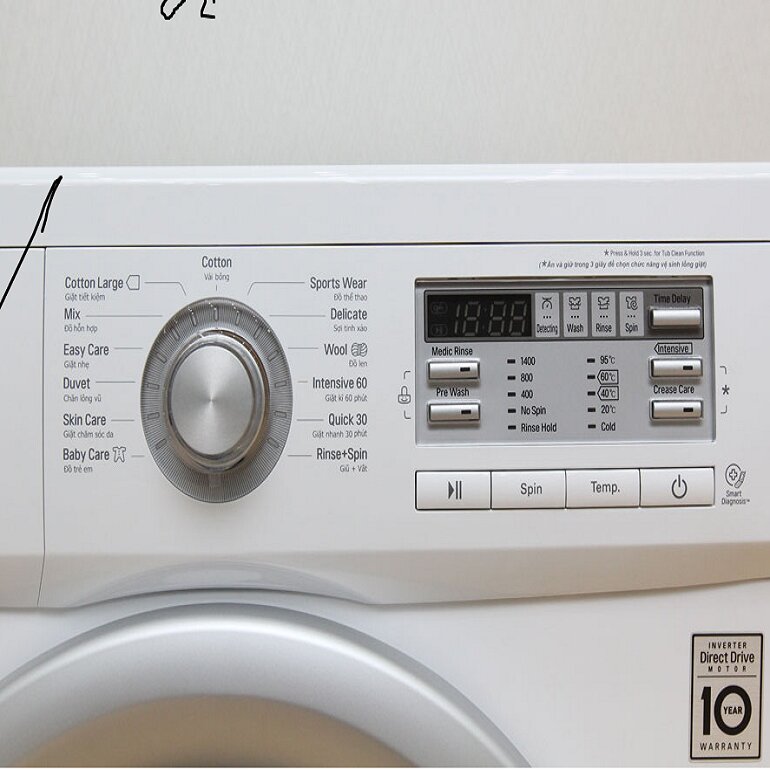 cách sử dụng máy giặt LG