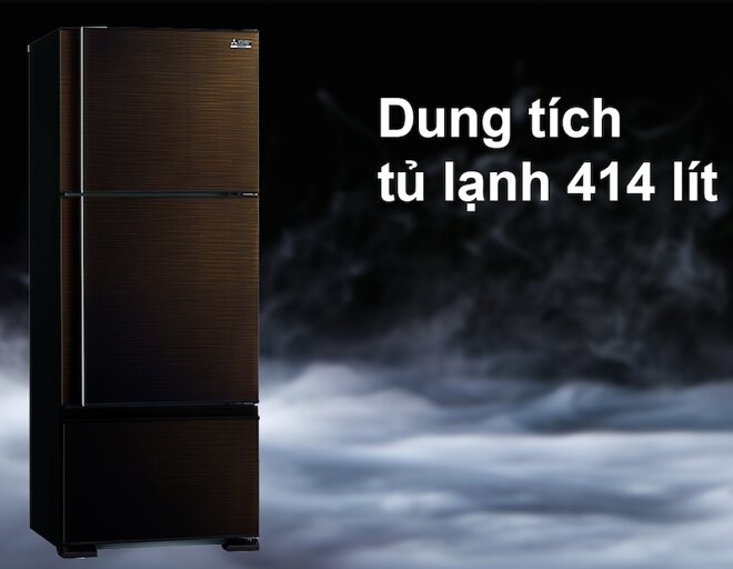 Đánh giá chi tiết tủ lạnh Mitsubishi Electric Inverter 414 lít MR-V50ER-BRW-V