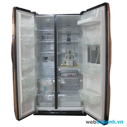 Dung tích tủ lạnh side by side cần hợp lý để đảm bảo nhu cầu và không lãng phí