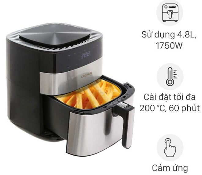 Nồi chiên không dầu Hàn Quốc Cuckoo CAF-G0510T