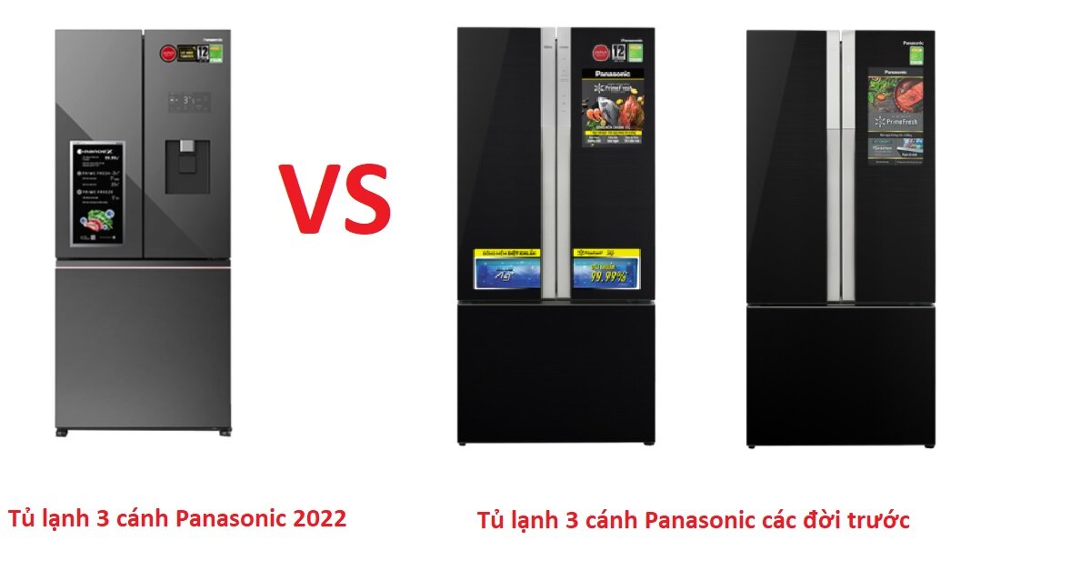 Thiết kế tủ lạnh Panasonic 3 cánh năm 2022 có gì đặc biệt?