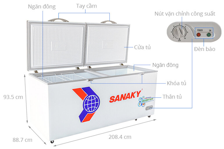 Tủ đông Sanaky Inverter VH-8699HY3