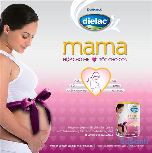 Sữa bột Vinamilk cho mẹ bầu Dielac Mama