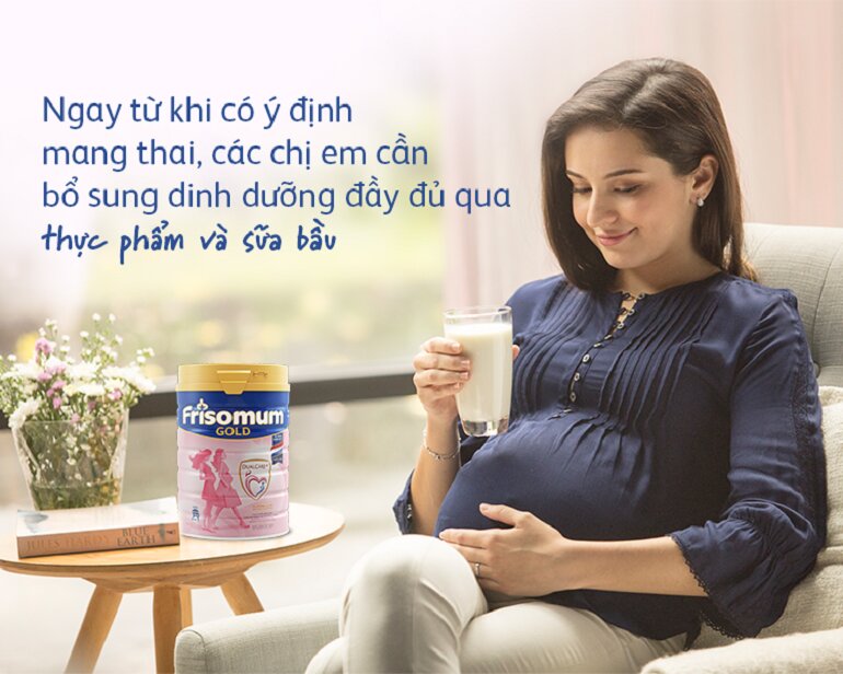 Nên uống sữa bầu ngay từ đầu thai kỳ