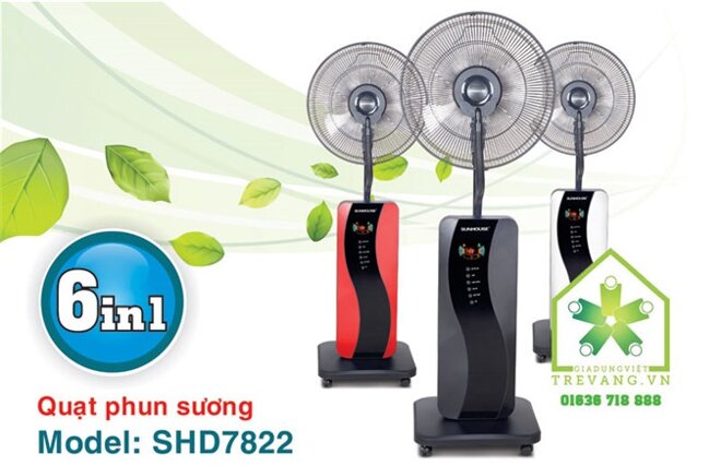 Quạt hơi nước Sunhouse SHD7822 Hàn Quốc