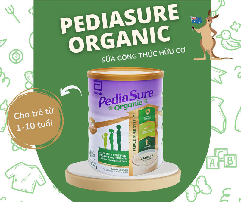 sữa Pediasure Organic - “dinh dưỡng vàng” cho trẻ