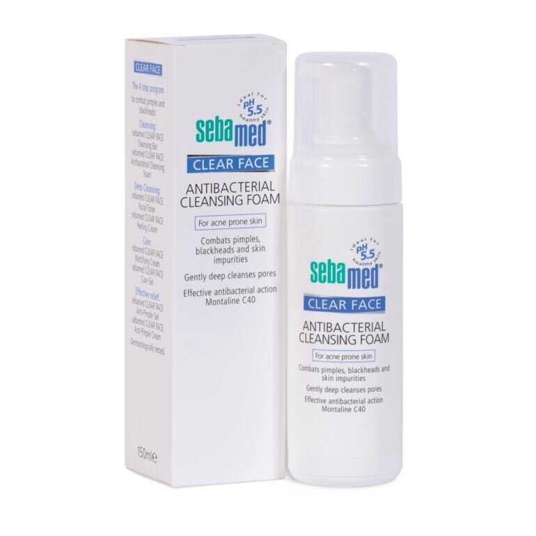 Sebamed Clear Face Antibacterial Cleansing Foam դեմքի մաքրող միջոց պզուկների հակում ունեցող մաշկի համար - Գինը՝ մոտ 164,000 VND/50ml շիշ