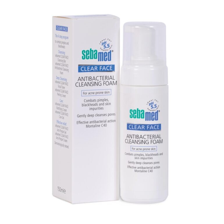 Sữa rửa mặt cho da mụn Sebamed Clear Face Antibacterial Cleansing Foam - Giá tham khảo khoảng 164.000 vnđ/ chai 50ml