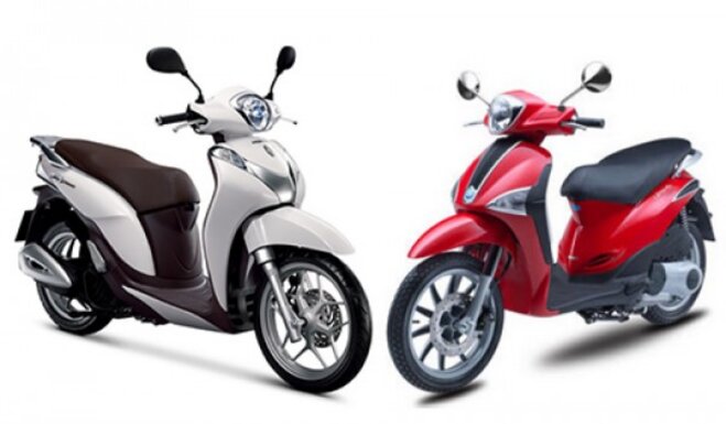 SH Mode 2022 và Piaggio Liberty 2022