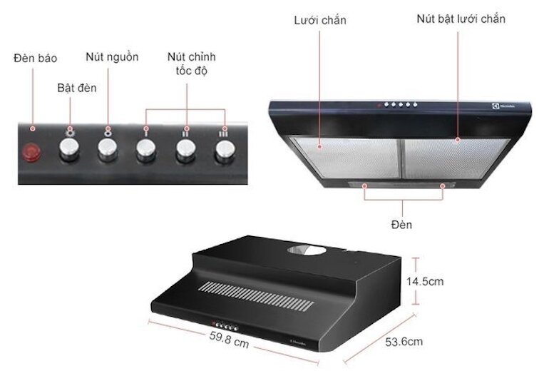 Máy hút mùi Electrolux EFT6510K