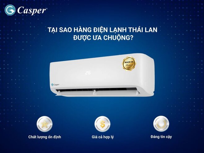 Điều hòa Casper 12000Btu 1 chiều LC-12FS33 là một trong những mẫu mới nhất của Casper