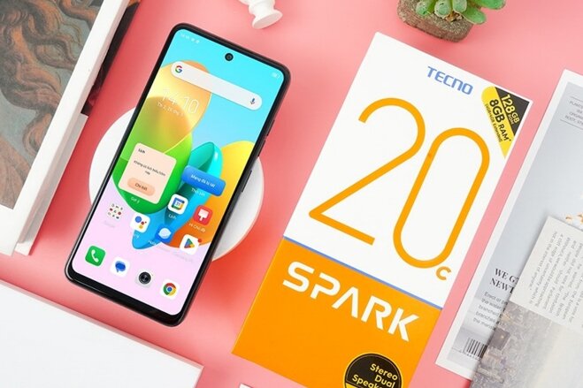 Tecno Spark 20C - giá chỉ hơn 2 triệu đồng mà rất nhiều trang bị hiện đại