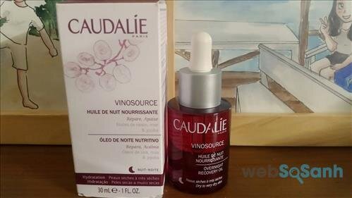 Dầu dưỡng ban đêm Caudalie Vinosource rất tốt cho da khô, da thiếu ẩm, da thiếu sức sống