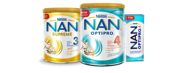 Sữa bột của Nestle thuộc loại sữa tốt nhất dành cho trẻ