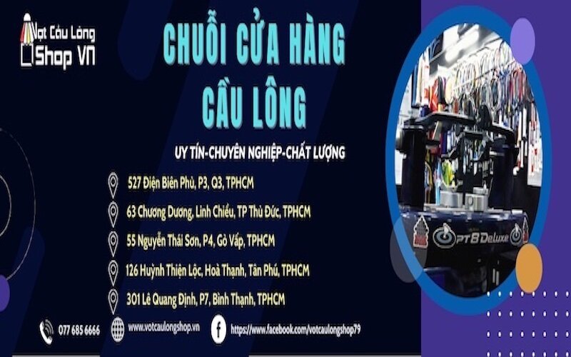 Hệ thống 5 cửa hàng rộng khắp thành phố Hồ Chí Minh