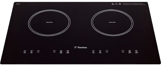 Bếp âm Torino TI0602C có thiết kế sang trọng với 2 vùng nấu, có thể lắp âm hay đặt nổi ở trên kệ bếp.