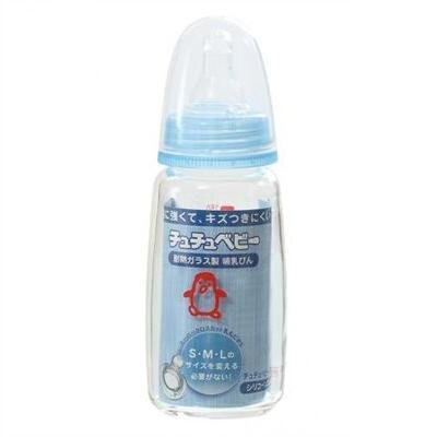 Bình sữa thủy tinh cổ rộng 150ml Chuchu Baby G 