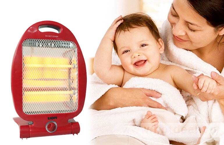 Sử dụng đèn sưởi cho trẻ sơ sinh ra sao để bảo vệ mắt cho bé. 
