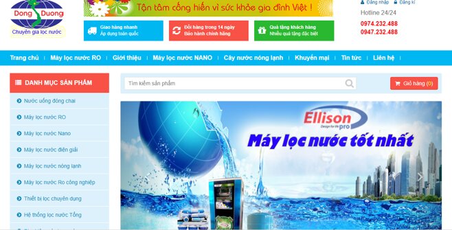 thegioinuoc máy lọc nước nano ellison