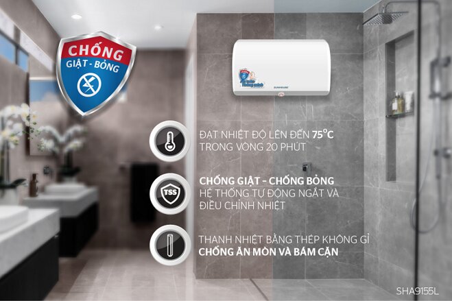 Sunhouse - Thương hiệu bình nóng lạnh cao cấp