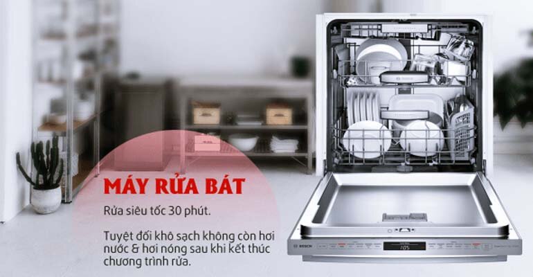 Số lượng chương trình rửa cũng tùy thuộc vào từng dòng Máy rửa bát Bosch